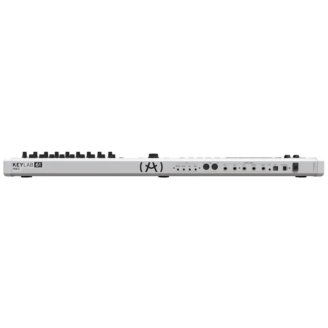 Alt view image 2 of 6 - Arturia KeyLab MKII 61 White, Sustain Pedal, Dust Cover, (2) Midi Cables, Tascam TH02 Bundle