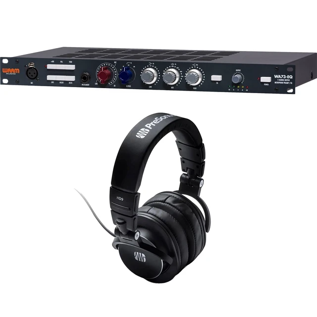 Alt view image 6 of 7 - Warm Audio WA73-EQ Microphone Preamp, Presonus HD9 Headphones Bundle