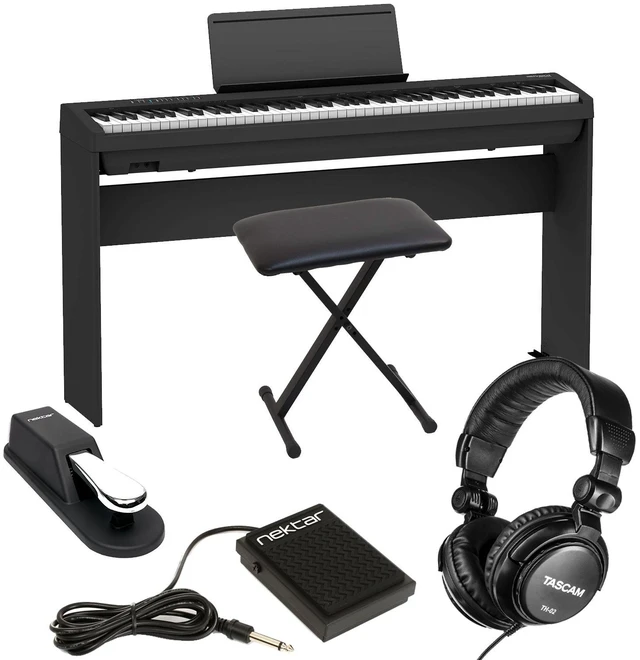 Main image of Roland FP-30X Digital Piano with Speakers (Black), KSC-70, Bench, Sustain Pedal, Nektar NP-1, Tascam TH02 Bundle