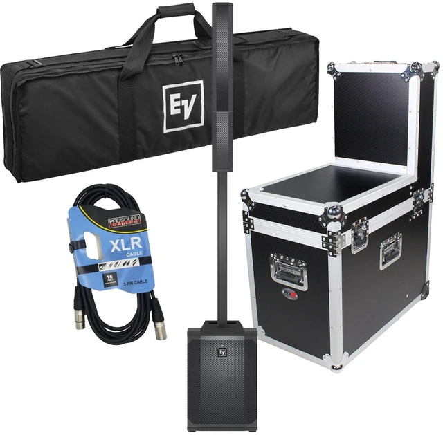 Main image of Electro-Voice Evolve 50M Powered Speaker (Top Cover Included), ProX X-EV-EVOLVE50X1W, XLR Cable Bundle