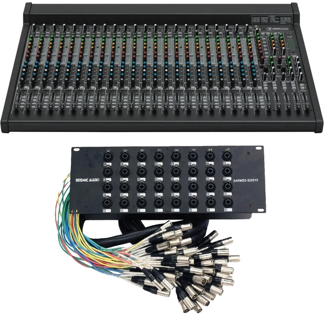 Main image of Mackie 2404VLZ4 24-Channel Mixer, Seismic 32 Channel Snake SARMSS-32x515 Bundle