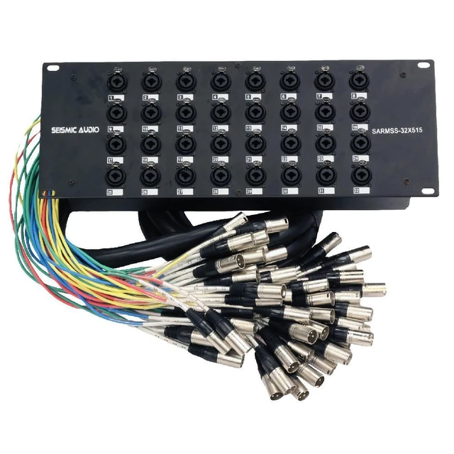 Alt view image 7 of 7 - Mackie 2404VLZ4 24-Channel Mixer, Seismic 32 Channel Snake SARMSS-32x515 Bundle