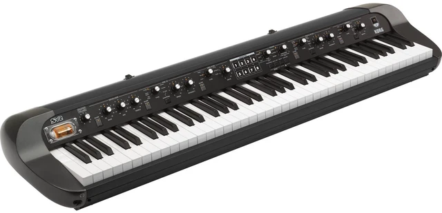 Alt view image 2 of 7 - Korg SV-2 73-Key Vintage Stage Piano (Black) (Korg DS-2H Pedal Included), Mackie Thump12A, Speaker Stand, Keyboard Stand, Bench, Gator GKB-76 Bag, Nektar NX-P, (4) 1/4 Cables Bundle