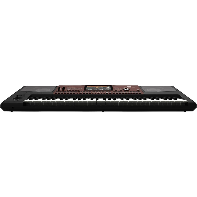 Alt view image 5 of 7 - Korg Pa700 61-key Arranger Workstation, Keyboard Stand, Bench, Dust Cover, Tascam TH02, Gator GKB-76 Case Bundle