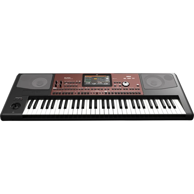 Alt view image 4 of 7 - Korg Pa700 61-key Arranger Workstation, Keyboard Stand, Bench, Dust Cover, Tascam TH02, Gator GKB-76 Case Bundle
