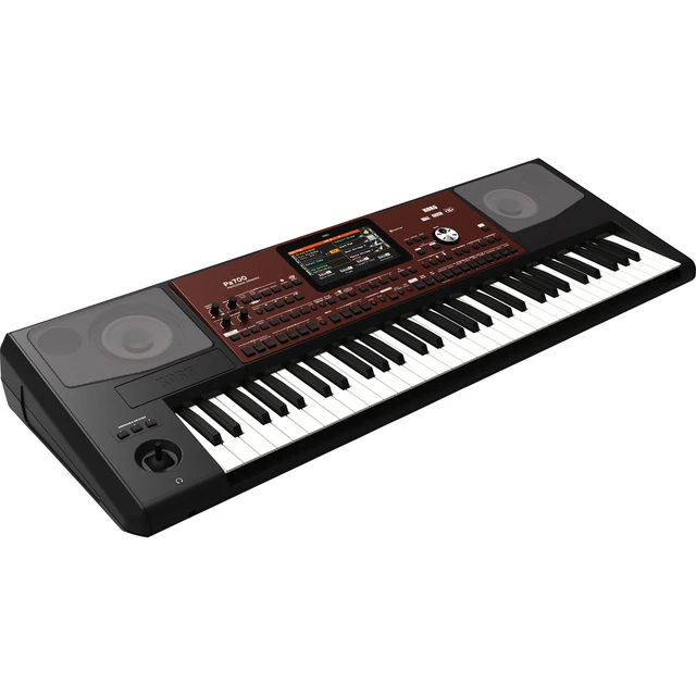 Alt view image 2 of 7 - Korg Pa700 61-key Arranger Workstation, Keyboard Stand, Bench, Dust Cover, Tascam TH02, Gator GKB-76 Case Bundle