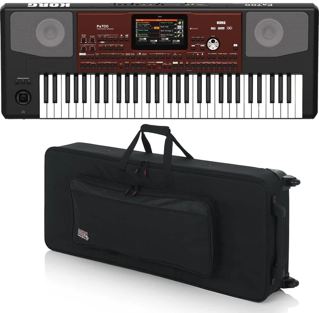 Main image of Korg Pa700 61-key Arranger Workstation, Gator GK-61 Semi-Rigid Keyboard Case Bundle