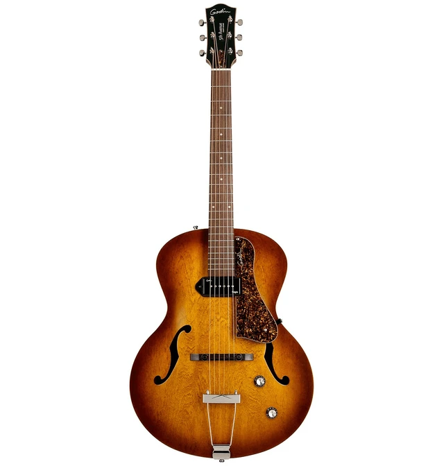 Alt view image 2 of 5 - Godin (031986) 5th Avenue Electric Guitar Cognac Burst, Gator GC-DREAD Guitar Case Bundle
