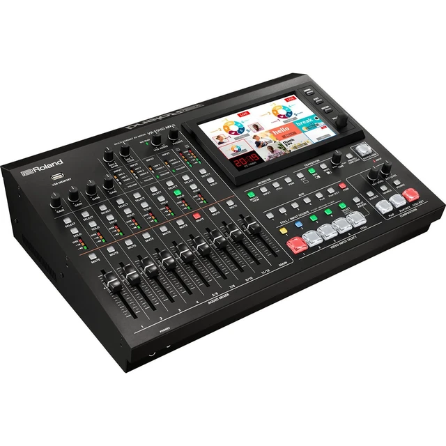 Alt view image 2 of 7 - Roland VR-50HD MK II Multi-Format AV Mixer, Presonus HD9 Headphones, (6) XLR Cables, (4) RCA Cables, (2) HDMI Cables, Gator G-MIXERBAG 1818, 32GB SD Card Bundle