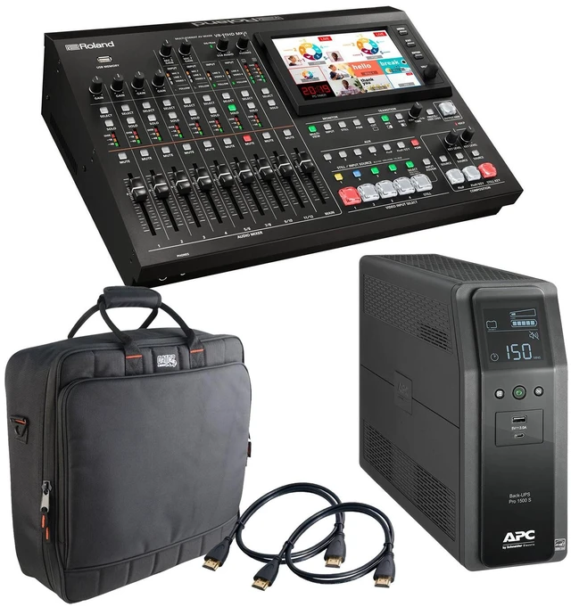 Main image of Roland VR-50HD MK II Multi-Format AV Mixer, APC BR1500MS2 Back-UPS, Gator G-MIXERBAG 1818, (2) HDMI Cables Bundle