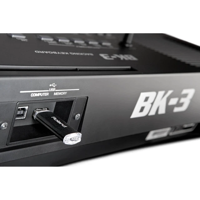 Alt view image 7 of 7 - Roland BK-3 Backing Keyboard (Black), Dust Cover, Sustain Pedal, Nektar NX-P, (2) 1/4 Cables, (2) Midi Cables, 32GB USB SanDisk Bundle