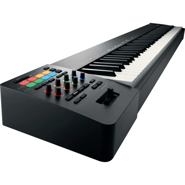 Alt view image 4 of 7 - Roland A-88MKII MIDI Keyboard Controller, Keyboard Stand, Bench, Presonus Eris3.5 Monitors, Monitor Stands, (2) 1/4 Cables, Tascam TH02 Bundle