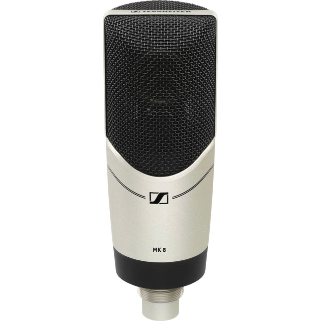 Alt view image 2 of 7 - Sennheiser MK 8 Large-diaphragm Mic, Mic Stand, Pop Filter, Presonus HD9 Headphones Bundle