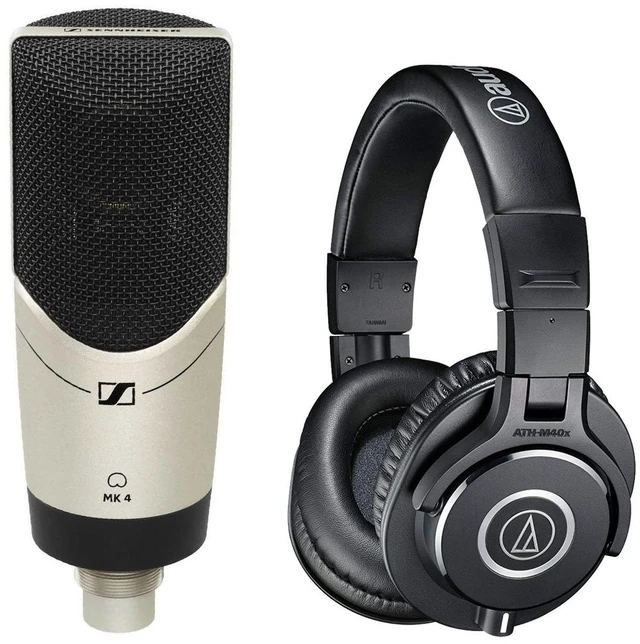 Main image of Sennheiser MK 8 Large-diaphragm Mic, Audio Technica ATH-M40X Recording Headphone Bundle