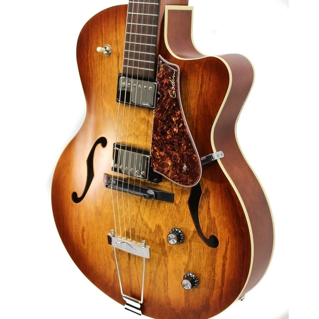 Alt view image 2 of 5 - Godin (051519) 5th Avenue CW Kingpin 2 Hollowbody Electric Guitar Cognac Burst with Case
