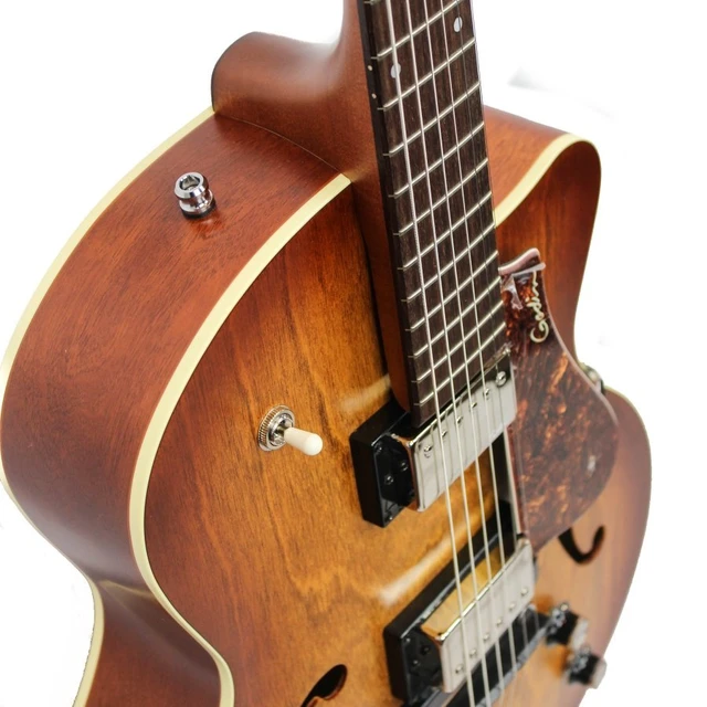 Alt view image 3 of 5 - Godin (051519) 5th Avenue CW Kingpin 2 Hollowbody Electric Guitar Cognac Burst with Case