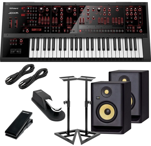 Main image of Roland JD-XA Analog/Digital Synthesizer, (2) KRK RP5G4 Monitors, (2) Monitor Stands, Nektar NX-P, Sustain Pedal, (2) 1/4 Cables Bundle