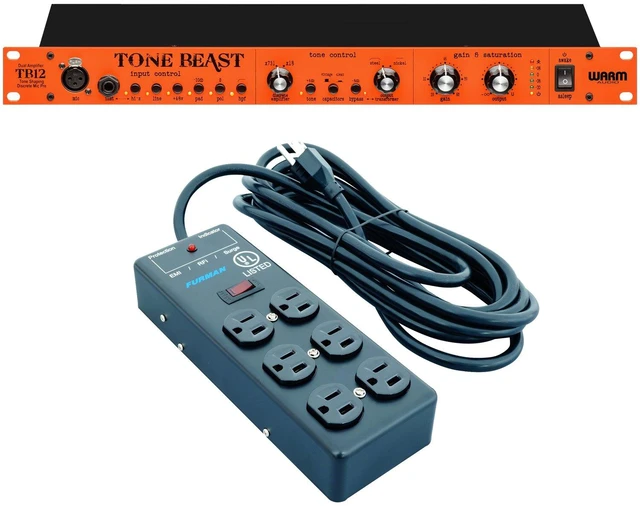 Main image of Warm Audio TB12 Tone Beast Microphone Preamplifier, Furman Power Conditioner (SS6B) Bundle