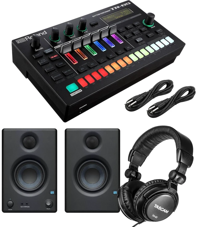 Main image of Roland AIRA TR-6S Rhythm Performer, Presonus Eris3.5, (2) 1/4 Cables, Tascam TH02 Headphones Bundle