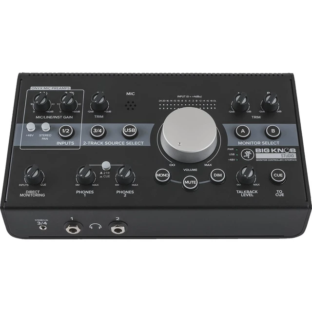 Alt view image 2 of 5 - Mackie Big Knob Studio Monitor Controller, (2) Tascam TH02 headphones Bundle