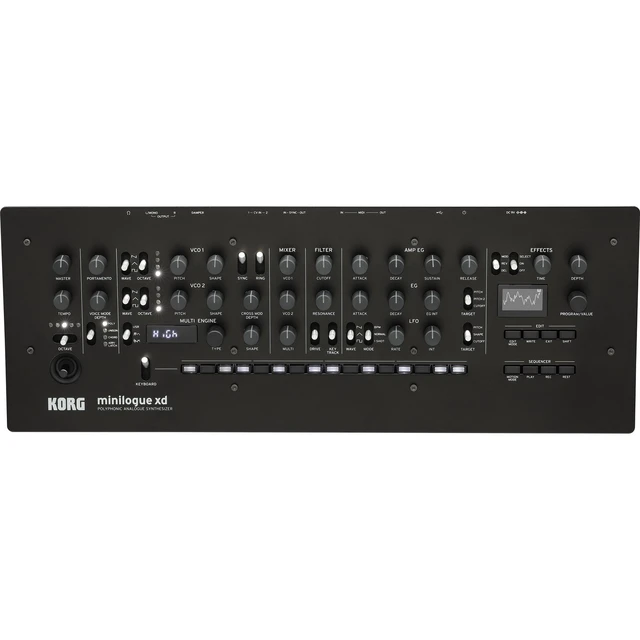 Alt view image 3 of 7 - Korg minilogue XD module Polyphonic Analog Synthesizer, Presonus Eris3.5, Tascam TH02, (2) 1/4 Cables Bundle