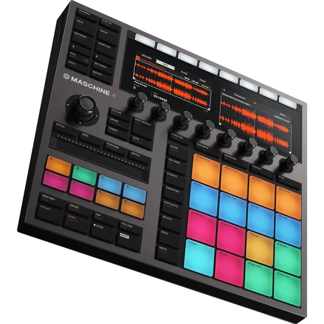 Alt view image 6 of 7 - Native Instruments MASCHINE Plus, 32GB SD Card, Gator MIXERBAG-1515, (2) Midi Cables, (2) 1/4 Cables Bundle
