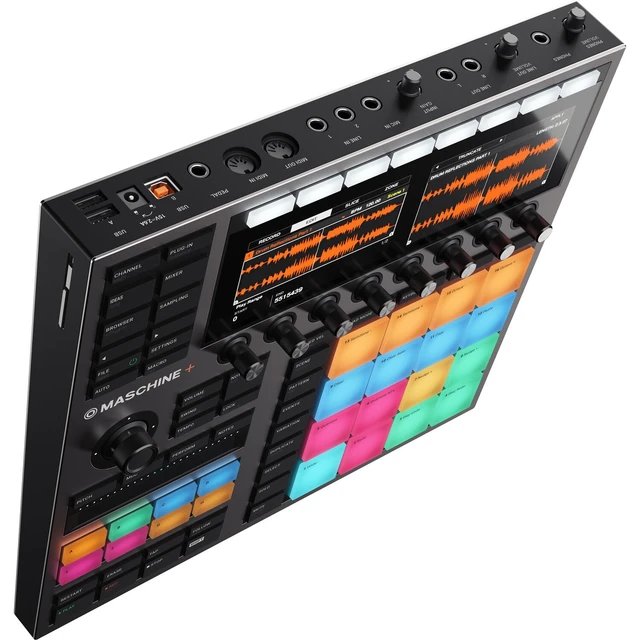 Alt view image 7 of 7 - Native Instruments MASCHINE Plus, 32GB SD Card, Gator MIXERBAG-1515, (2) Midi Cables, (2) 1/4 Cables Bundle