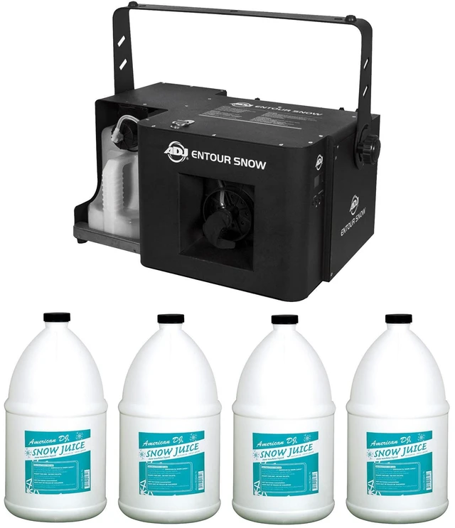 Main image of American DJ Entour Snow Machine, (4) ADJ Snow Gallons Bundle