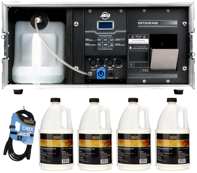 Main image of American DJ Entourage 1500W, (4) Chauvet Haze Gallons, DMX Cable Bundle