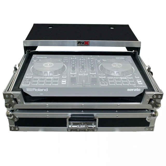 Alt view image 6 of 7 - Roland DJ-707M 4-Channel DJ Controller, PROX XS-DJ707 Case, Tascam TH02, (2) XLR Cables Bundle