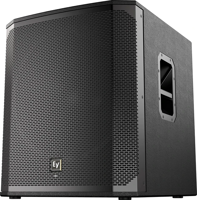 Alt view image 6 of 6 - (2) Electro-Voice ELX200-15P, (1) EV ELX200-18SP, (2) ELX200-15P Covers, (1)ELX200-18SP Cover, (2) Speaker Stands, SV100 Mic, (3) XLR Cables Bundle