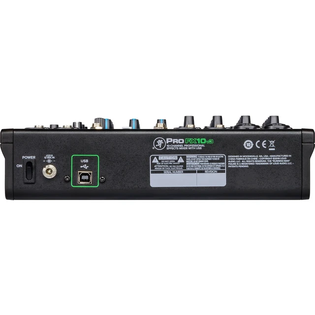 Alt view image 6 of 6 - Mackie ProFX10v3 10-Channel Sound Reinforcement Mixer with Built-In FX