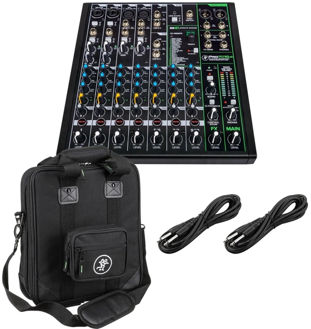 Main image of Mackie ProFX10v3, Mackie Carry bag, (2) 1/4 cables Bundle