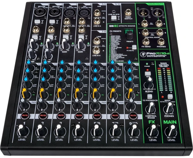 Main image of Mackie ProFX10v3 10-Channel Sound Reinforcement Mixer with Built-In FX