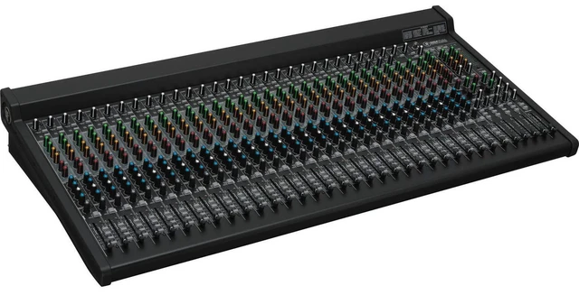 Alt view image 2 of 7 - Mackie 3204VLZ4 32-Channel 4-Bus FX Mixer with USB, Dust Cover for 3204VLZ4, Rockville RXS20 Stand, 6x XLR Cables Bundle