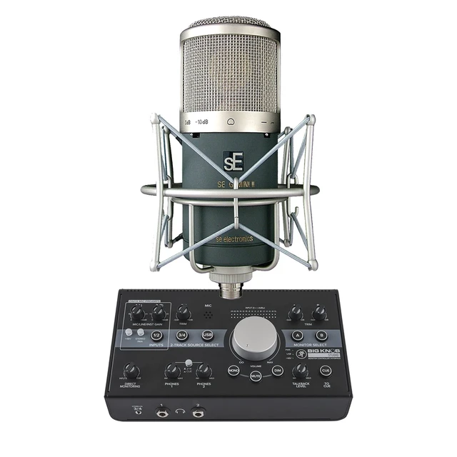 Alt view image 4 of 6 - sE Electronics Gemini II Large-diaphragm Condenser Microphone - Mackie Big Knob Studio Bundle