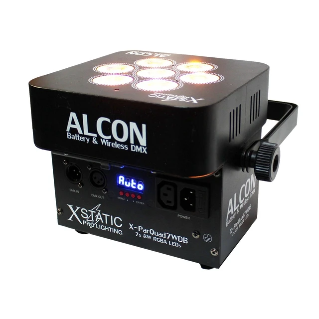 Alt view image 2 of 4 - ProX X-PARQUAD7WDBx4 Alcon ParQuad Wireless and Battery Powered Light Fixture, Black (4-Pack)