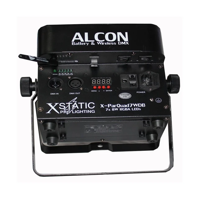Alt view image 4 of 4 - ProX X-PARQUAD7WDBx4 Alcon ParQuad Wireless and Battery Powered Light Fixture, Black (4-Pack)