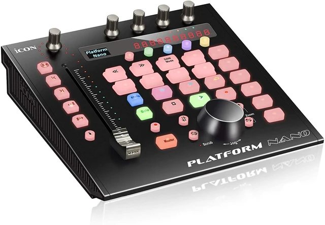 Alt view image 6 of 11 - Icon Pro Audio Platform Nano DAW Control Surface with Motorized Fader