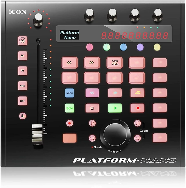 Alt view image 7 of 11 - Icon Pro Audio Platform Nano DAW Control Surface with Motorized Fader