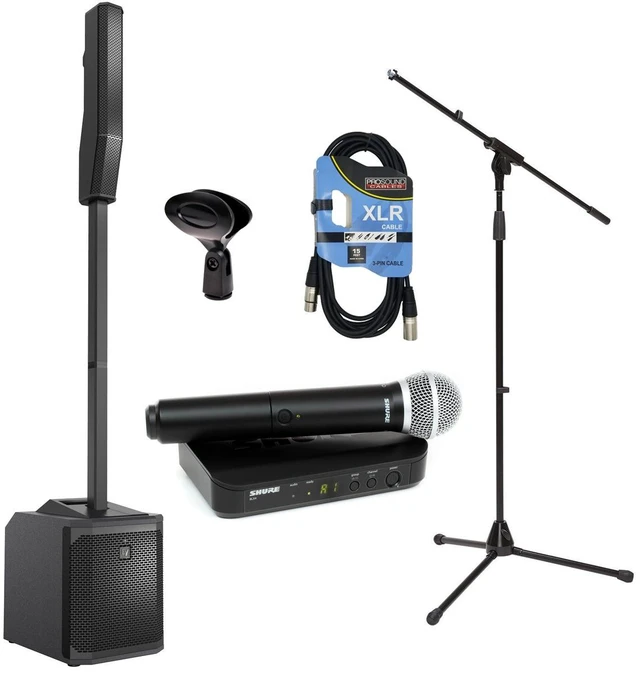Main image of Electro-Voice EVOLVE 30M - BLX24/PG58 Wireless Mic - Mic Stand - Mic Clip - XLR Cable