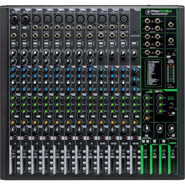 Alt view image 5 of 5 - Mackie ProFX16v3 16-Channel Sound Reinforcement Mixer with Built-In FX