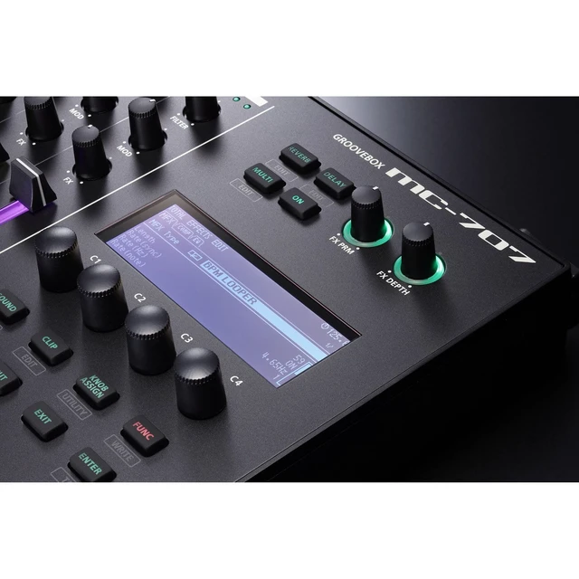 Alt view image 3 of 7 - Roland MC-707 GROOVEBOX + M-Audio Keystation 49 MK3 49-Key USB-Powered MIDI Controller Package.