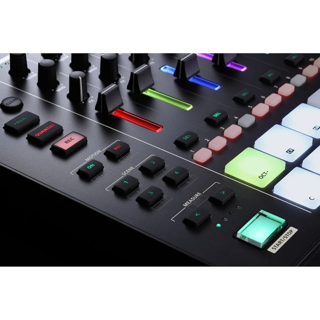 Alt view image 4 of 7 - Roland MC-707 GROOVEBOX + M-Audio Keystation 49 MK3 49-Key USB-Powered MIDI Controller Package.