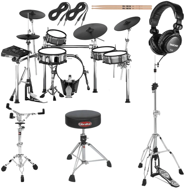 Main image of Roland TD-50KV V-Drums 5pc Electronic Drum Set Drum Essentials Bundle