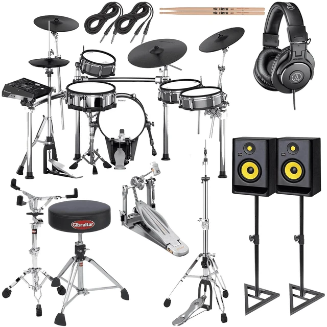 Main image of Roland TD-50KV V-Drums 5pc Electronic Drum Set Drum Essentials Bundle