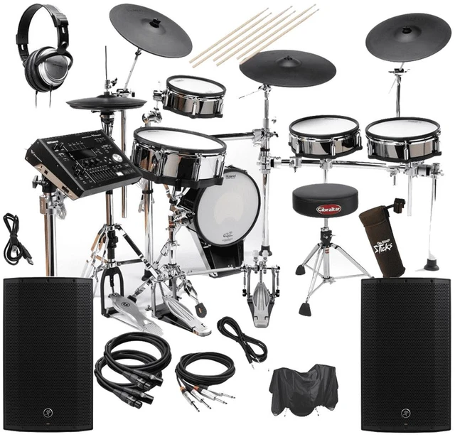 Main image of Roland TD-50KV V-Drums 5pc Electronic Drum Set Complete Drum Bundle