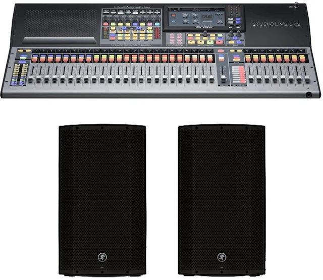 Main image of PreSonus StudioLive 64S Series III S 76-Channel Digital Mixing Console/Recorder/Interface + Mackie THUMP12A Powered 12" Loudspeaker Pair 2600 Watt Bi-Amped Active DJ PA Speakers