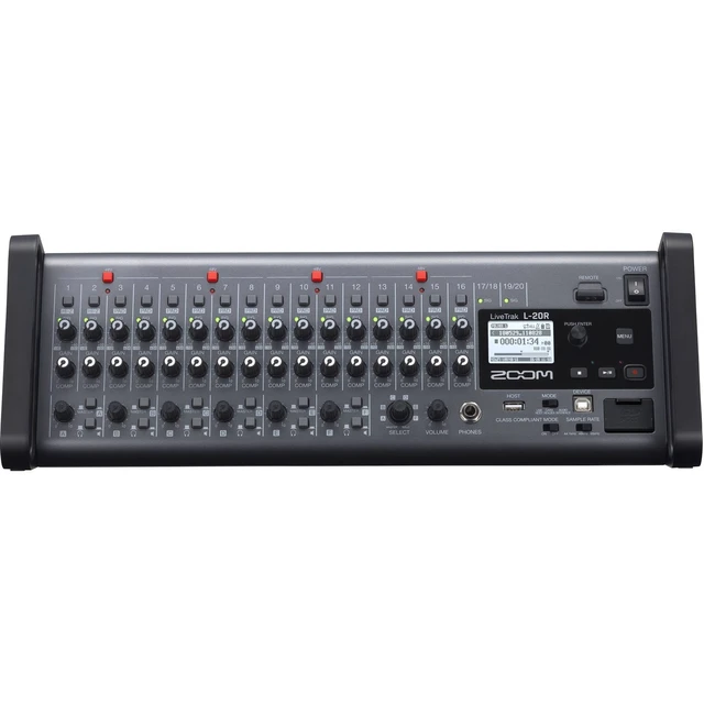 Alt view image 6 of 7 - Zoom LiveTrak L-20R 20-Channel Digital Mixer-Recorder for Stage Use + FIFINE K025 Wireless Handheld Microphone + GLS Audio 20-Feet Ethercon Compatible RJ45 Cat6 Cable OFC Pro Tour Heavy Duty G-Shell