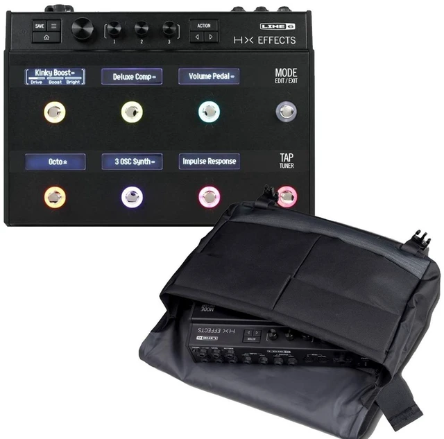 Main image of Line 6 HX Effects Multi-Effects Pedalboard for Electric Guitars and Line 6 Messenger Bag